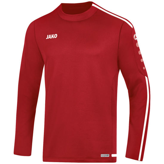 Afbeeldingen van JAKO Sweater Striker 2.0 chilirood/wit (8819/11) - SALE